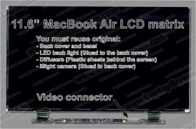 Apple MACBOOK AIR 11 MODEL A1370 remplacement de l'écran